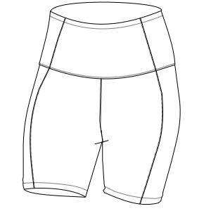 Moldes de confeccion para DAMA Pantalones Bermuda deportiva 9516